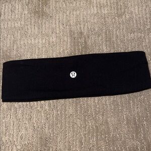 lululemon athletica Black Headband with Logo